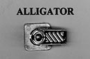 Alligator clip badge fastener