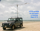 C5YK portable on the beach in Gambia, September 2013