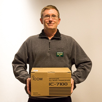Icom IC-7100 won by Bill Vodall WA7NWP
