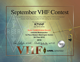 2016 September VHF Contest, Unlimited Multioperator